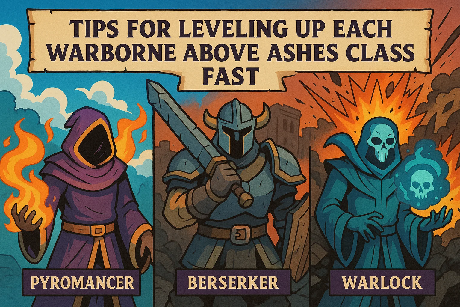 Tips for Leveling Up Each Warborne Above Ashes Class Fast